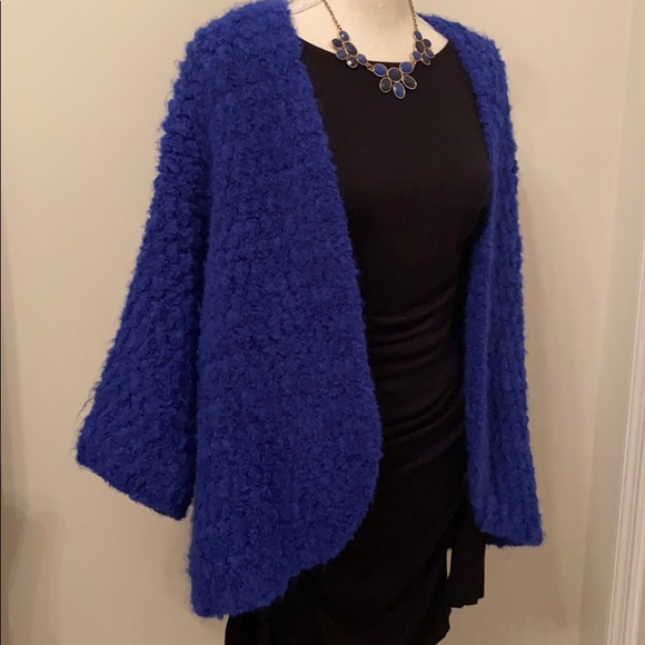 Evelyn Monteza Baby Alpaca Blue Cardigan - Picture 3 of 12